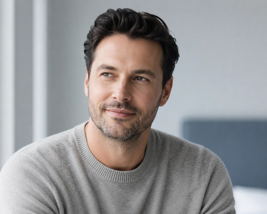 Man with healthy hair